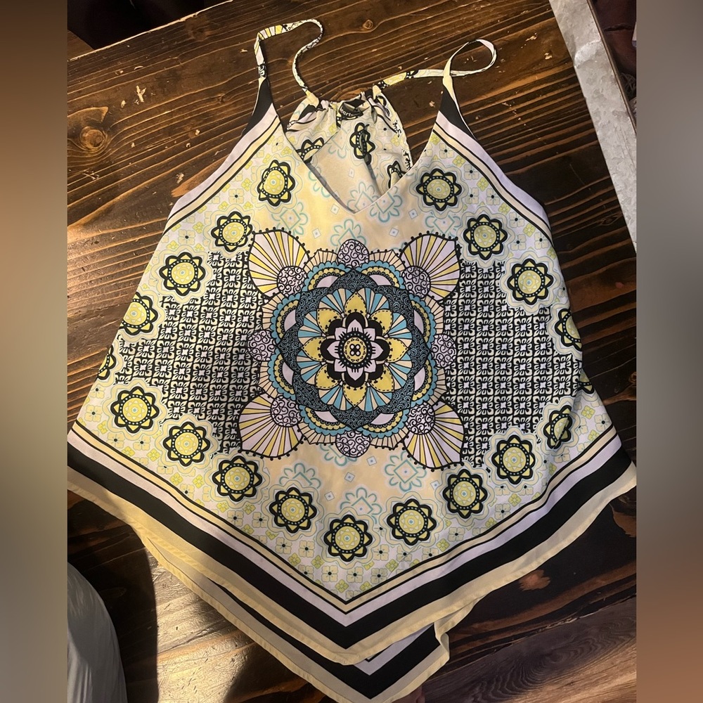 Heart soul hanky hem top